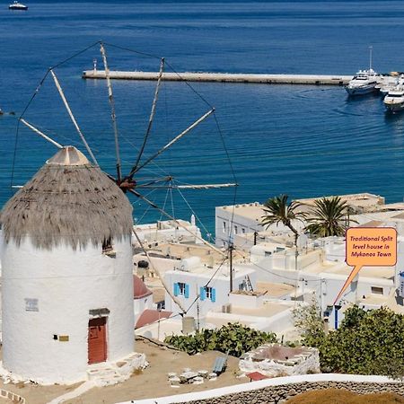 Traditional Split Level House In Mykonos Town Villa Ngoại thất bức ảnh