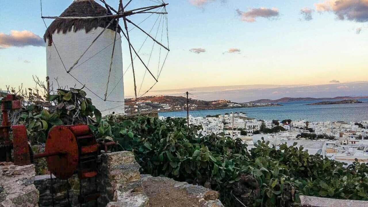 Traditional Split Level House In Mykonos Town Villa Ngoại thất bức ảnh